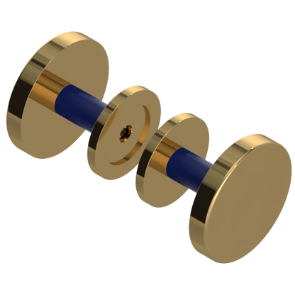 Rubinet Shower Door Knob (set) Gold