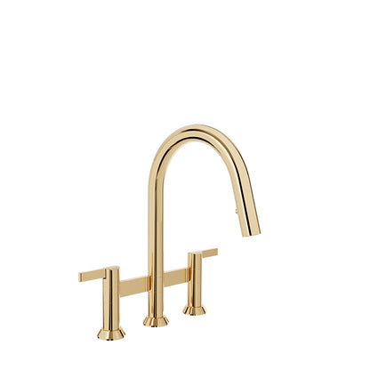 Baril Bridge kitchen faucet with 2-function pull-down spray