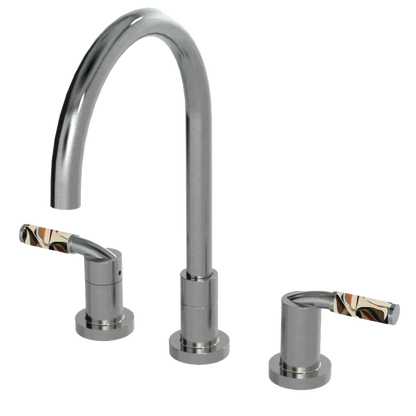 Rubinet Widespread Kitchen Set Satin Nickel