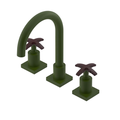 Rubinet Widespread Lav. Set. (less drain) Green Envy
