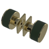 Rubinet Shower Door Knob (set) Natural Brass