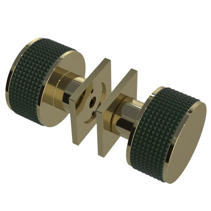 Rubinet Shower Door Knob (set) Natural Brass