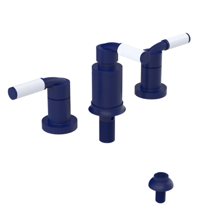 Rubinet Bidet Fitting with Spray, Diverter, and Vacuum Breaker (less drain) Midnight Blue