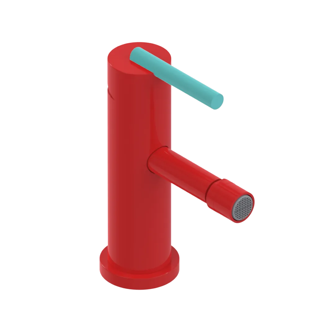 Rubinet Single Control Bidet Fitting (less drain) Red
