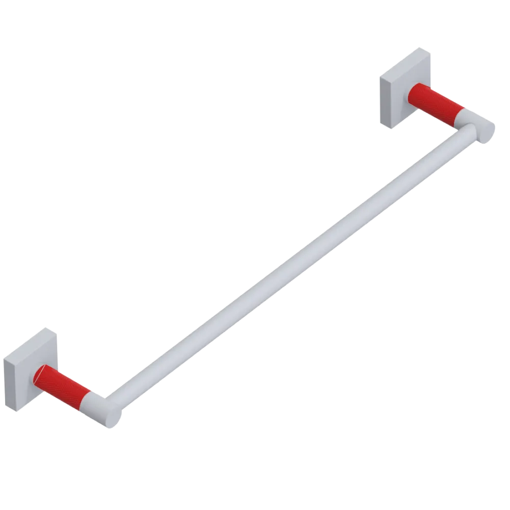 Rubinet 18" TOWEL BAR Matt White