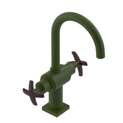 Rubinet Single Hole Dual Handle Lav. Set. (less drain) Green Envy