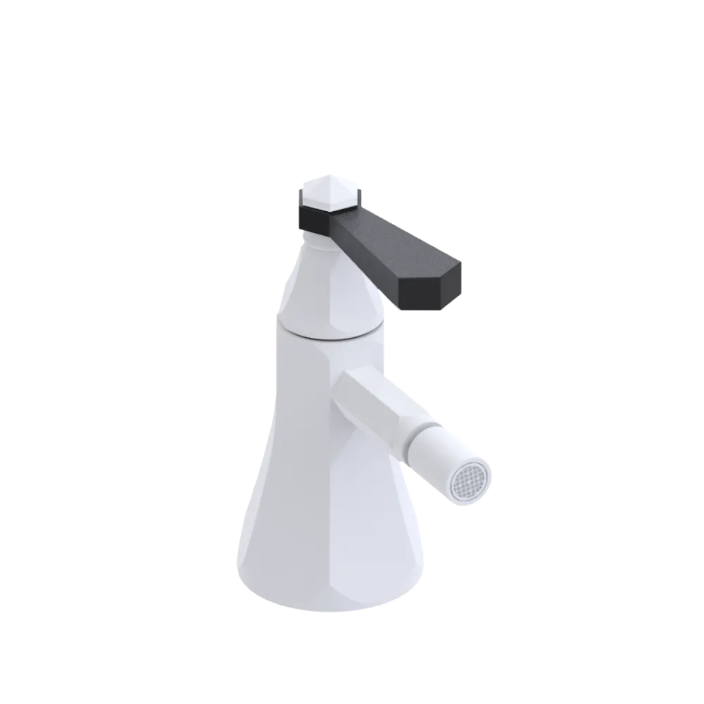 Rubinet Single Control Bidet Fitting (less drain) Matt White