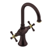 Rubinet Single Hole Dual Handle Lav. Set. (less drain) Oil Rubbed Bronze