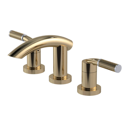 Rubinet Widespread Lav. Set. (less drain) Gold
