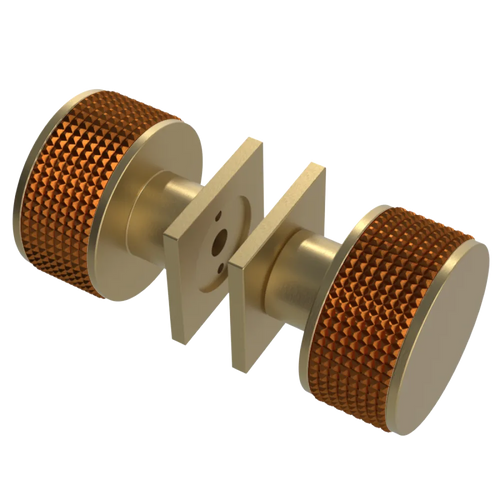 Rubinet Shower Door Knob (set) Satin Brass