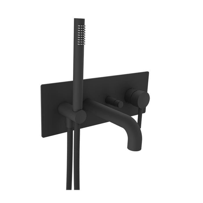 Baril Wall-mounted tub faucet with hand shower