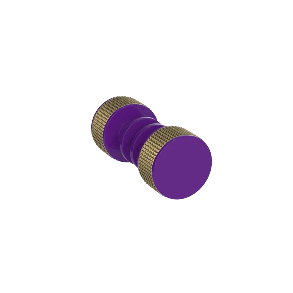 Rubinet Shower Door Knob (set) Purple Haze