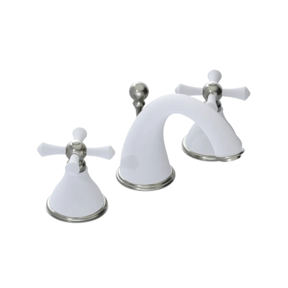 Rubinet Widespread Lav. Set. (less drain) Matt White