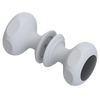 Rubinet Shower Door Knob (set) Matt White
