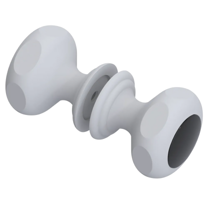 Rubinet Shower Door Knob (set) Matt White