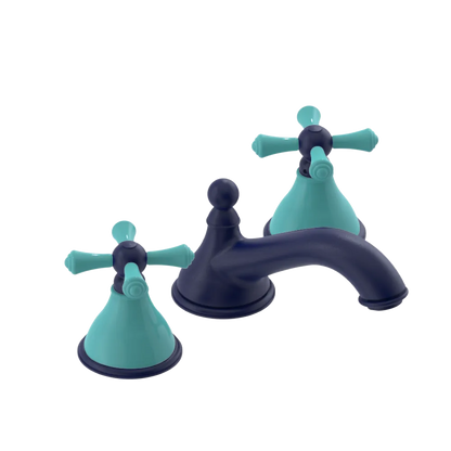Rubinet Widespread Lav. Set. (less drain) Midnight Blue
