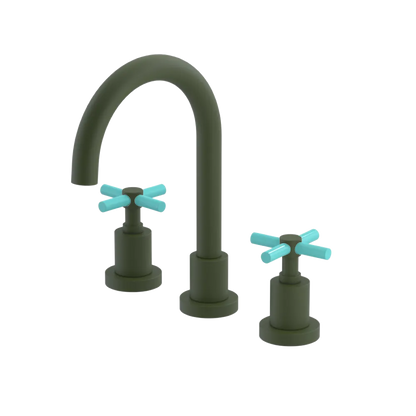 Rubinet Widespread Lav. Set. (less drain) Green Envy