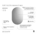 KALIA ECLIPSELED-illuminated bathroom mirror - 22" x 38"