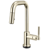 Brizo Smarttouch Pull Down Prep Faucet With Square Spout Knurled Handle