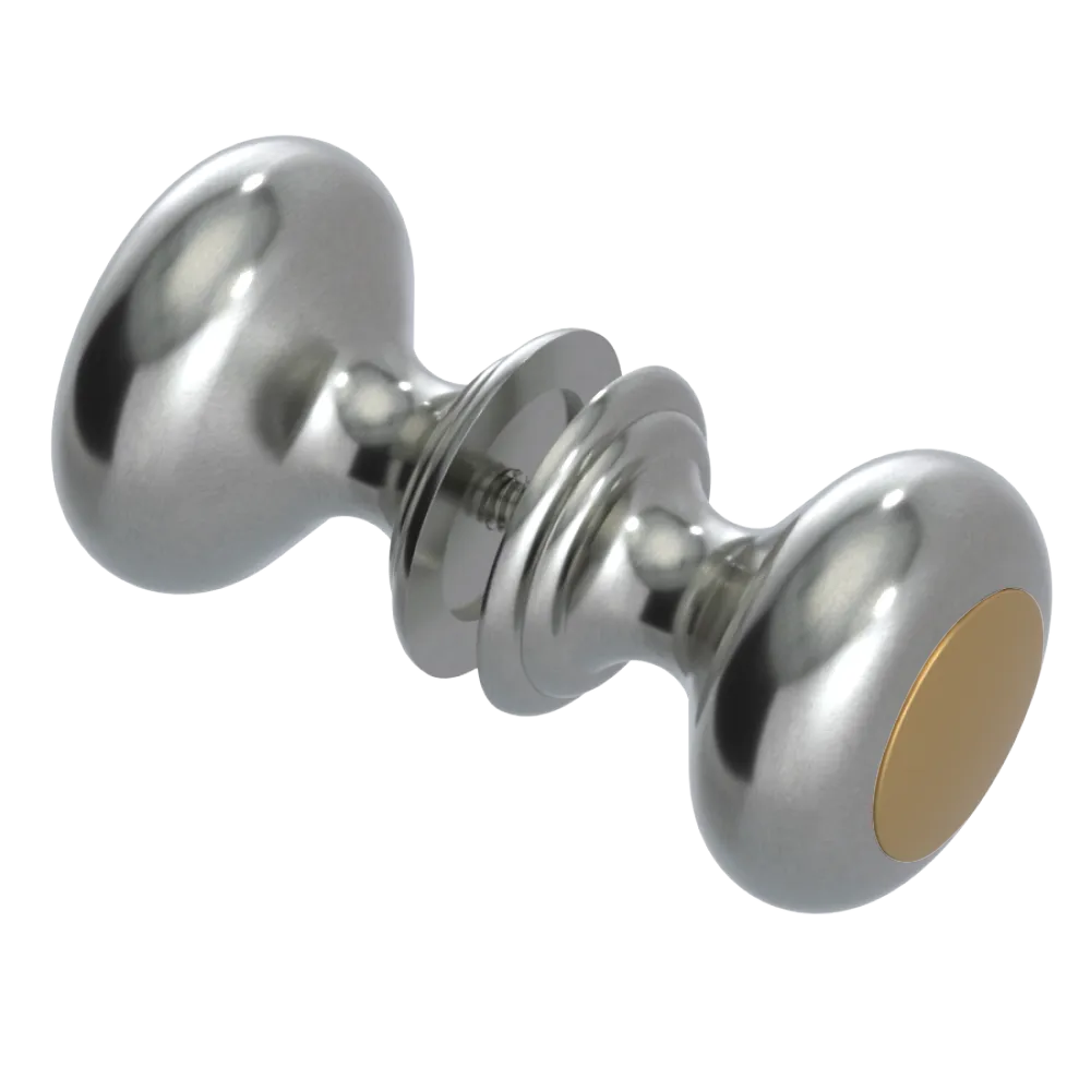 Rubinet Shower Door Knob (set) Satin Nickel