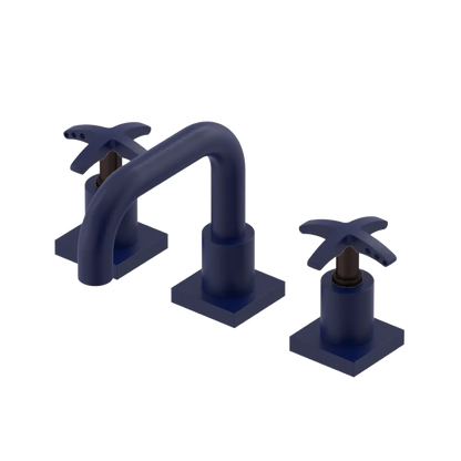 Rubinet Widespread Lav. Set. with Genesis spout (less drain) Midnight Blue