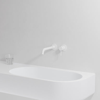 Baril Trim only for single lever wall-mounted lavatory faucet, drain not included