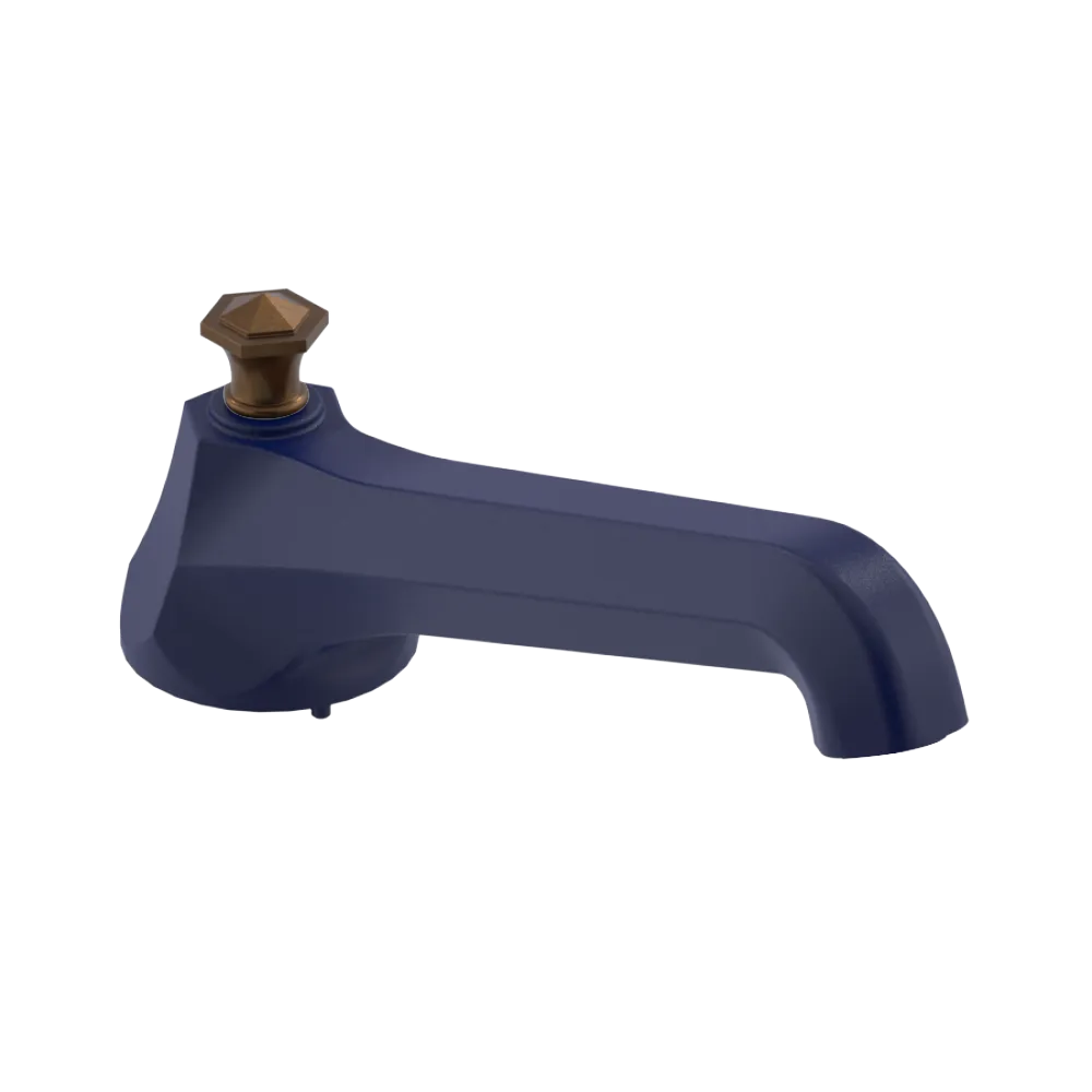 Rubinet Tub Filler Spout Deck Mount Midnight Blue