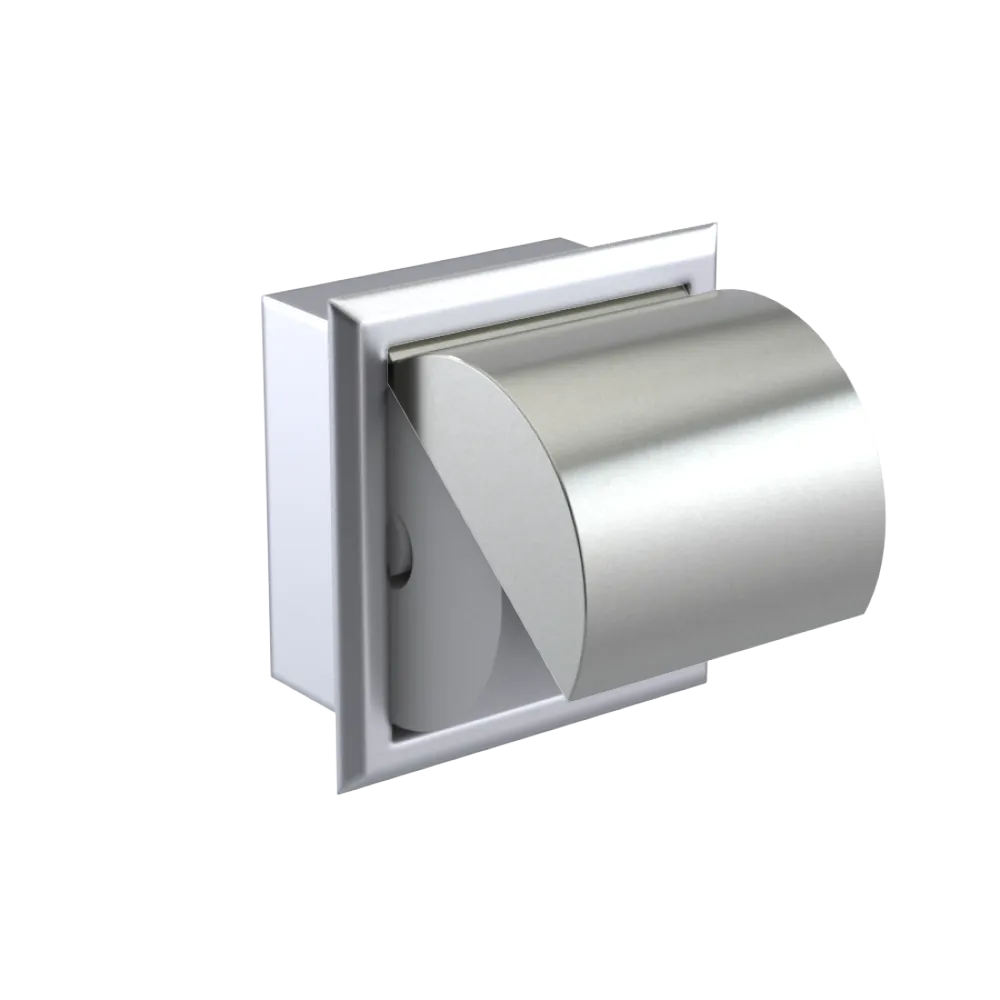 Rubinet RECESSED TOILET PAPER HOLDER Satin Chrome