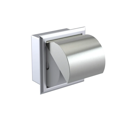 Rubinet RECESSED TOILET PAPER HOLDER Satin Chrome