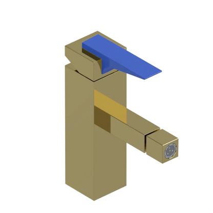 Rubinet Single Control Bidet Fitting (less drain) Natural Brass