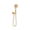 Baril 3-spray anti-limestone hand shower on wall-mounted supply elbow