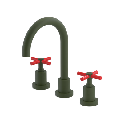 Rubinet Widespread Lav. Set. (less drain) Green Envy
