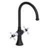 Rubinet Two Handle Single Hole Kitchen Set Matt Black