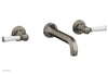 Phylrich HEX TRADITIONAL Wall Lavatory Set - Satin White Lever Handles 500-12