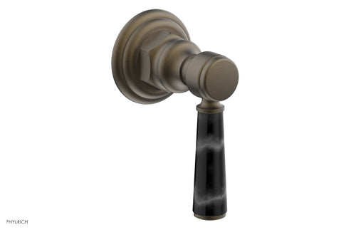 Phylrich HEX TRADITIONAL / HENRI Volume Control/Diverter Black Marble Lever Handle 500-37