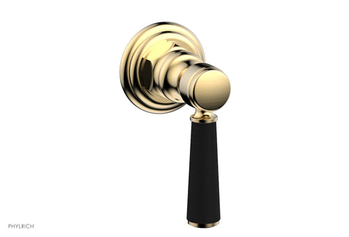 Phylrich HEX TRADITIONAL / HENRI Volume Control/Diverter - Satin Black Lever Handle 500-36