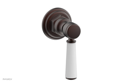 Phylrich HEX TRADITIONAL / HENRI Volume Control/Diverter - Satin White Lever Handle 500-36