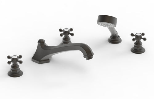 Phylrich HEX TRADITIONAL Deck Tub Set with Hand Shower 500-48