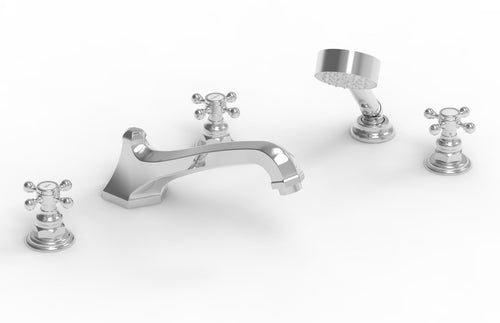 Phylrich HEX TRADITIONAL Deck Tub Set with Hand Shower 500-48