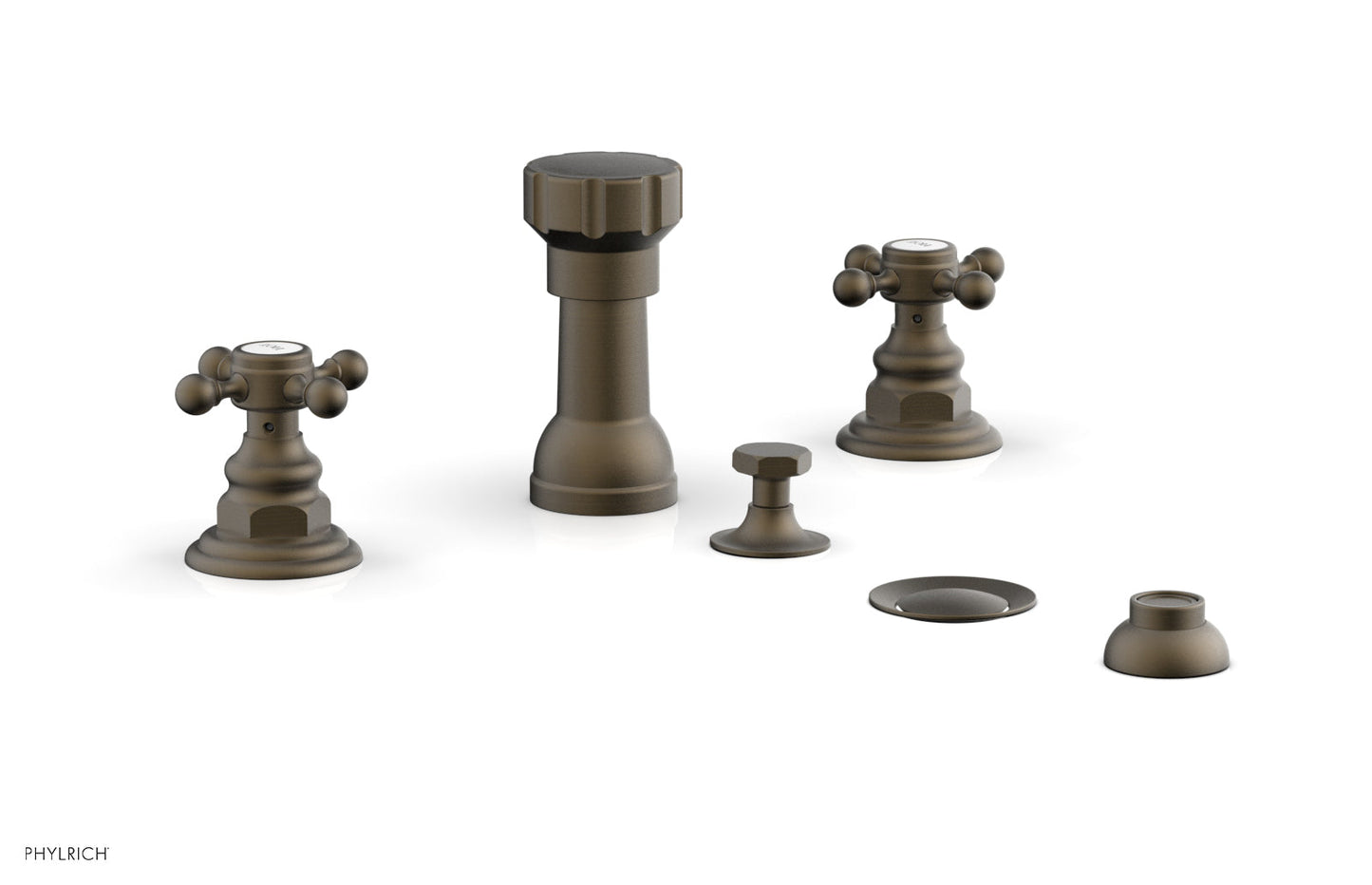 Phylrich HEX TRADITIONAL Four Hole Bidet Set 500-60
