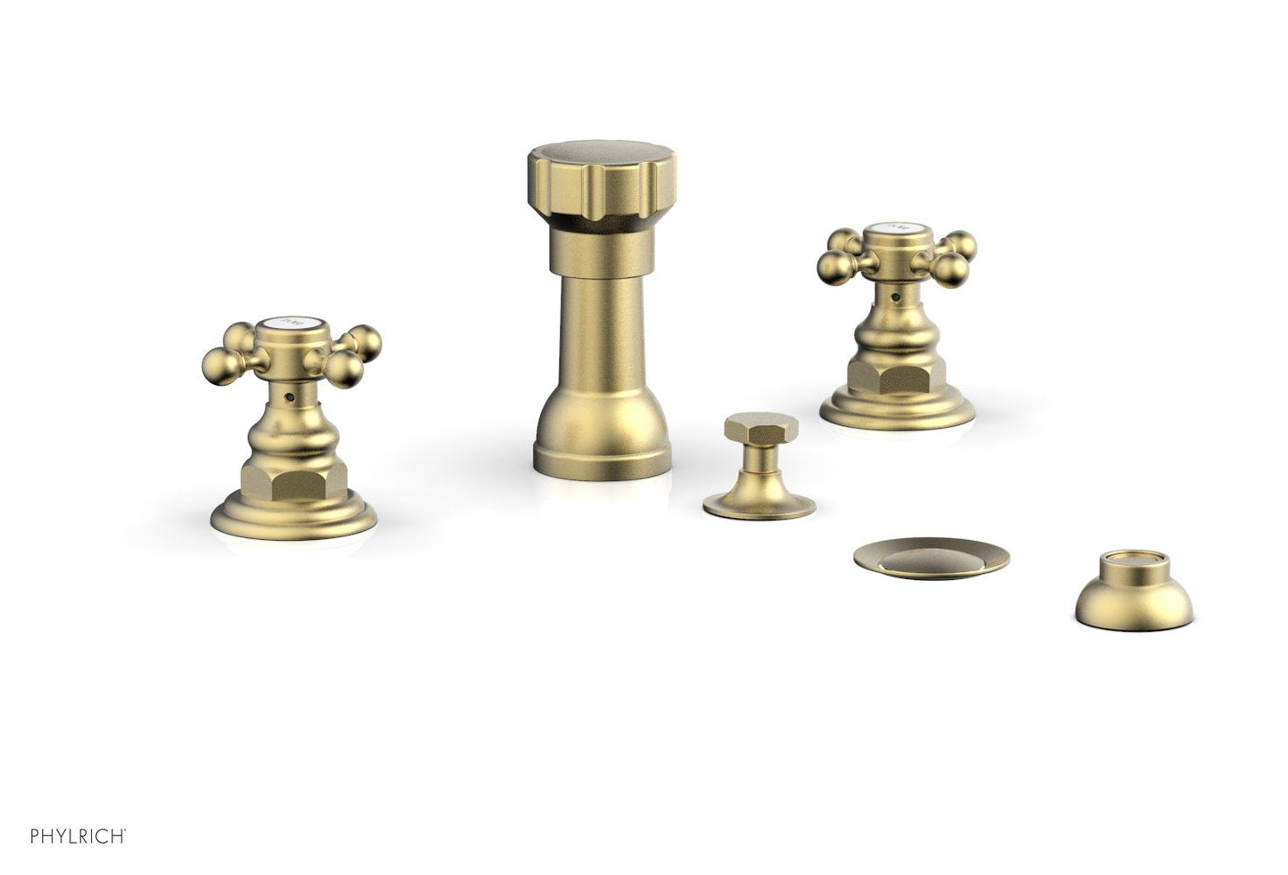 Phylrich HEX TRADITIONAL Four Hole Bidet Set 500-60