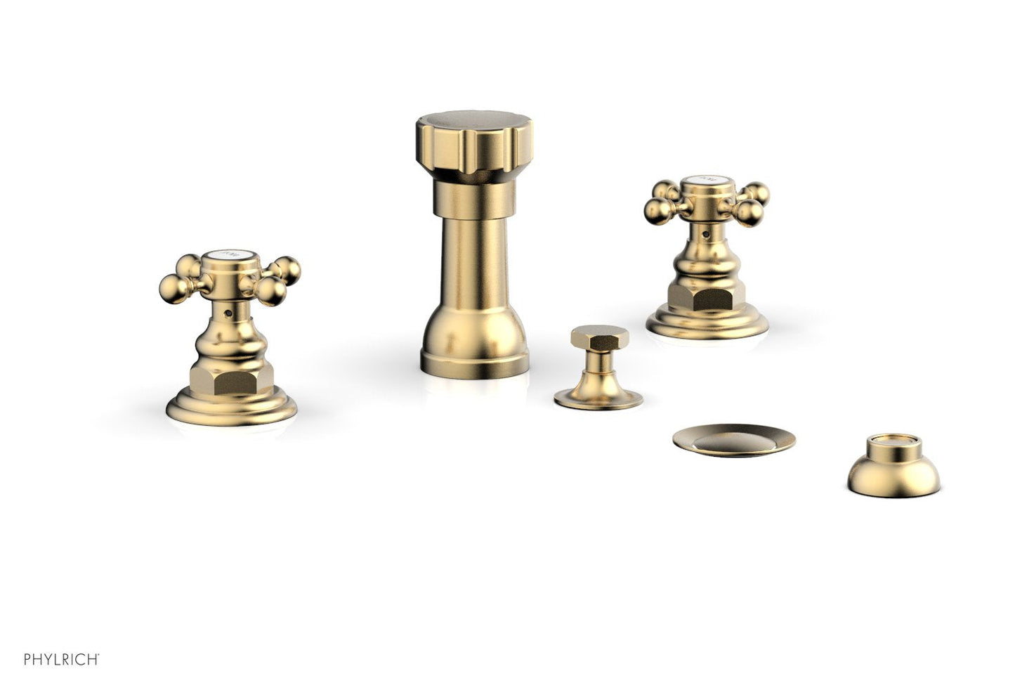 Phylrich HEX TRADITIONAL Four Hole Bidet Set 500-60