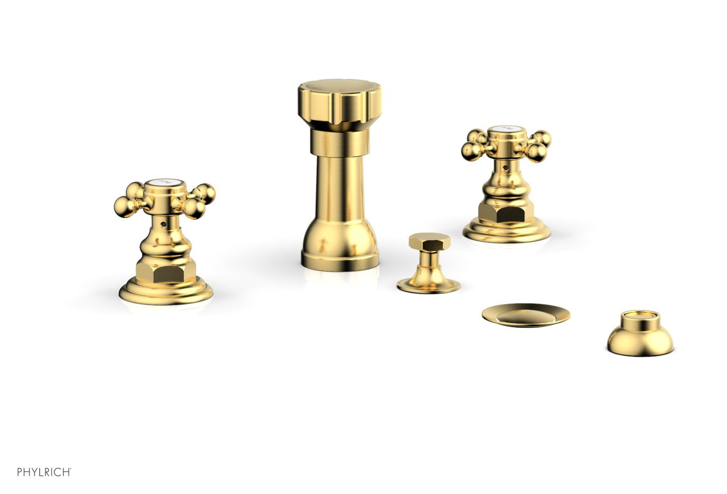 Phylrich HEX TRADITIONAL Four Hole Bidet Set 500-60