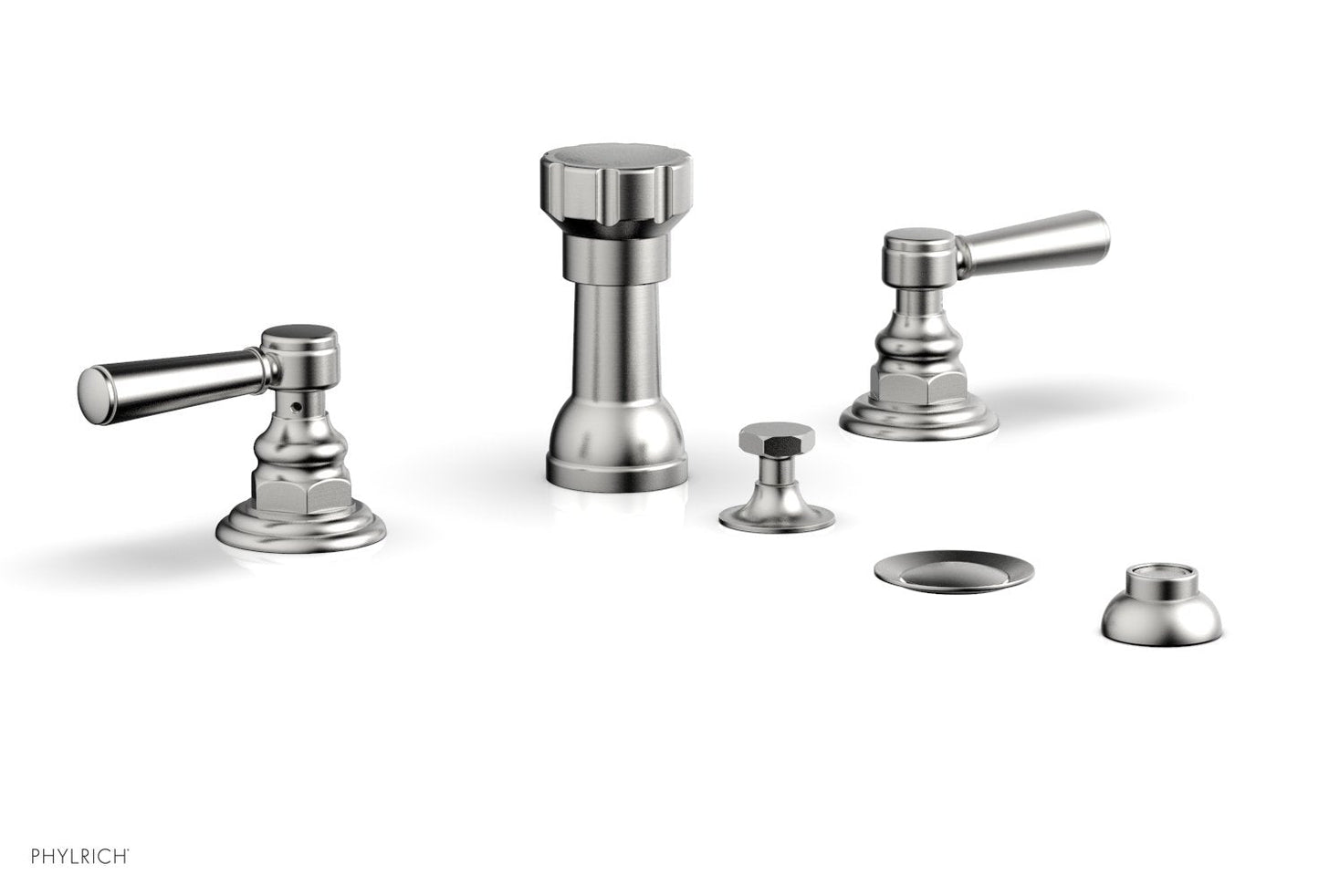 Phylrich HEX TRADITIONAL Four Hole Bidet Set 500-61