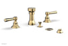 Phylrich HEX TRADITIONAL Four Hole Bidet Set 500-61