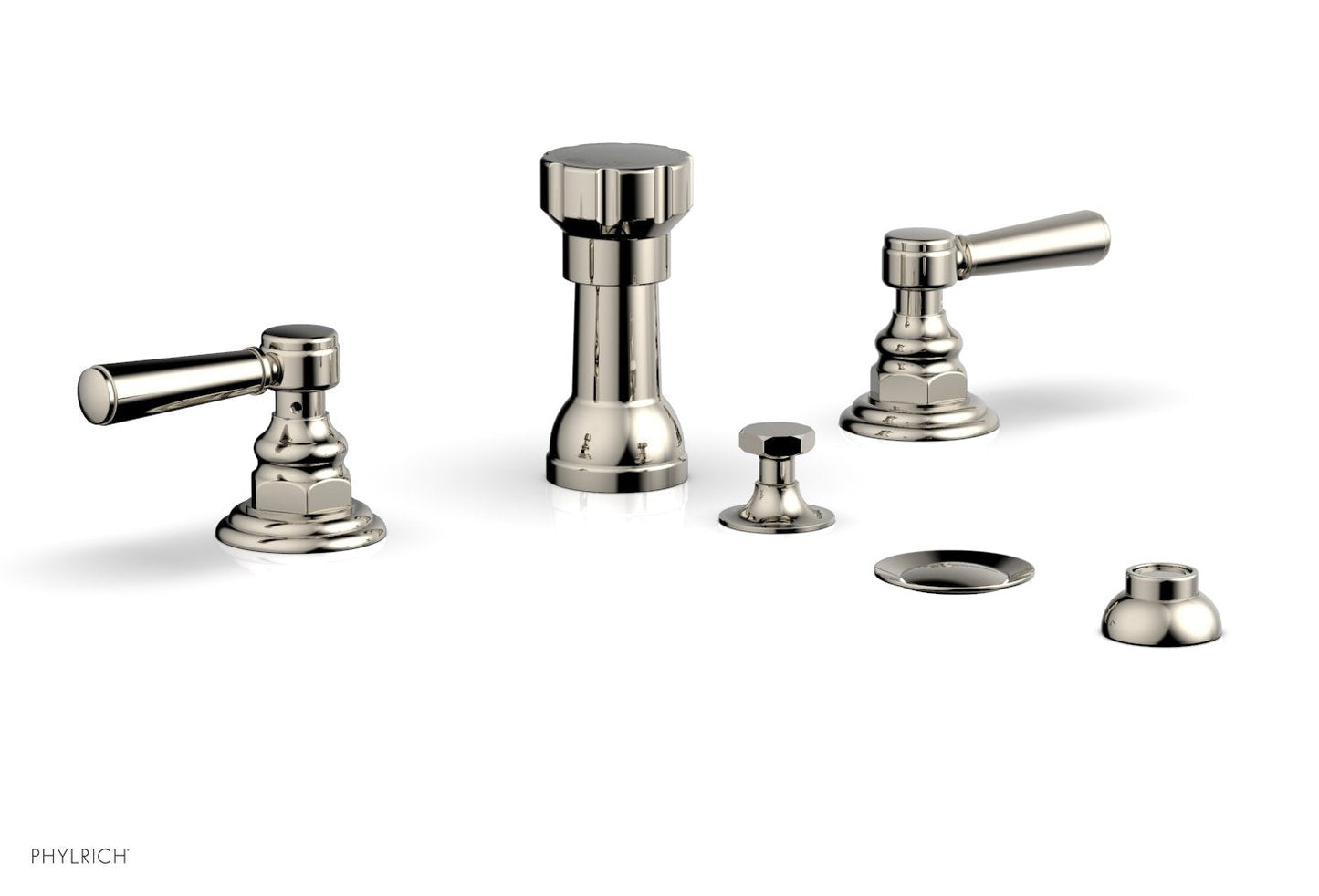 Phylrich HEX TRADITIONAL Four Hole Bidet Set 500-61