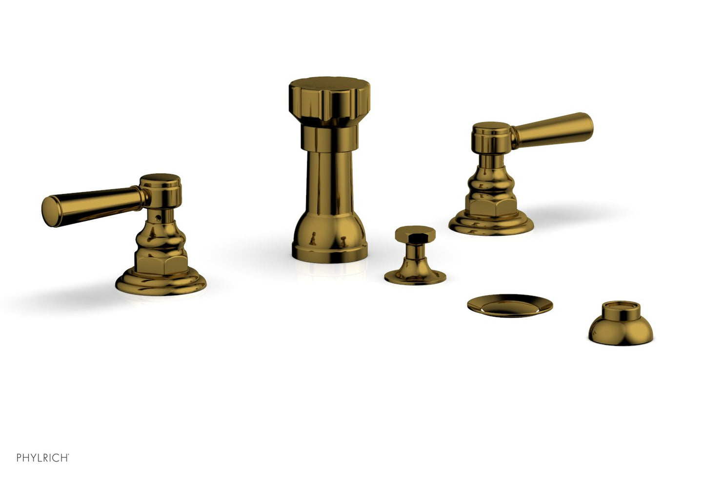 Phylrich HEX TRADITIONAL Four Hole Bidet Set 500-61