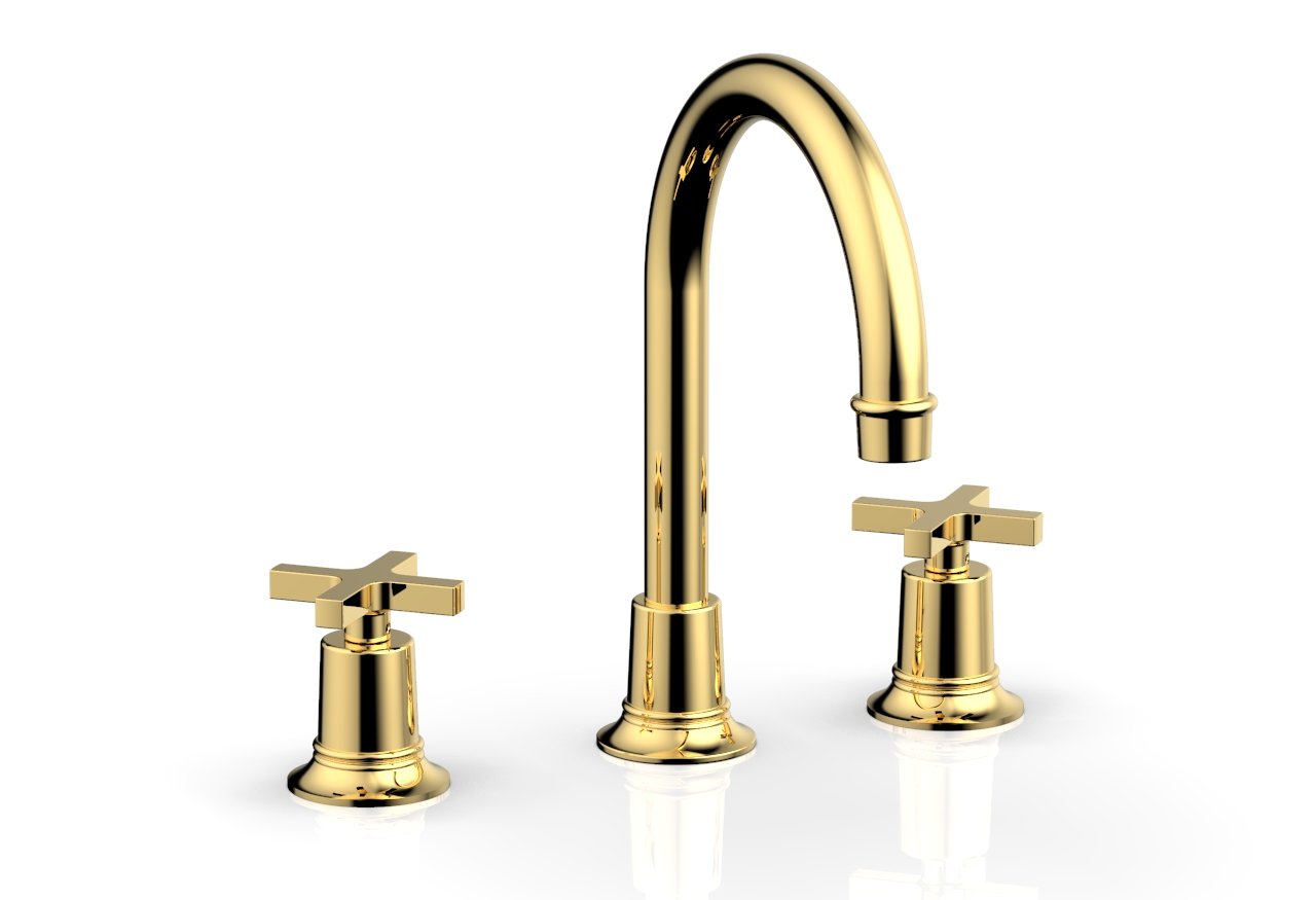 Phylrich HEX MODERN Widespread Faucet with Cross Handles 501-03