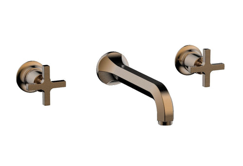Phylrich HEX MODERN Wall Lavatory Set - Cross Handles 501-11