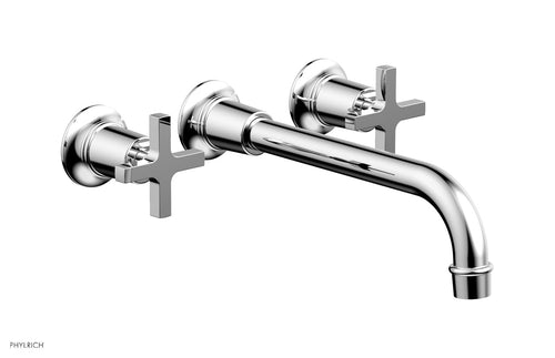 Phylrich HEX MODERN Wall Lavatory Set 10" Spout - Cross Handles 501-13-10